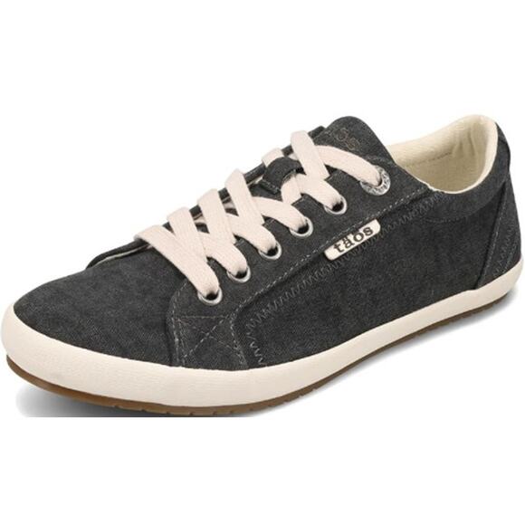 Taos Star Sneakers Canvas Arch Support SILVADUR Shock Absorbent Pods Gray 8.5 - Picture 1 of 8